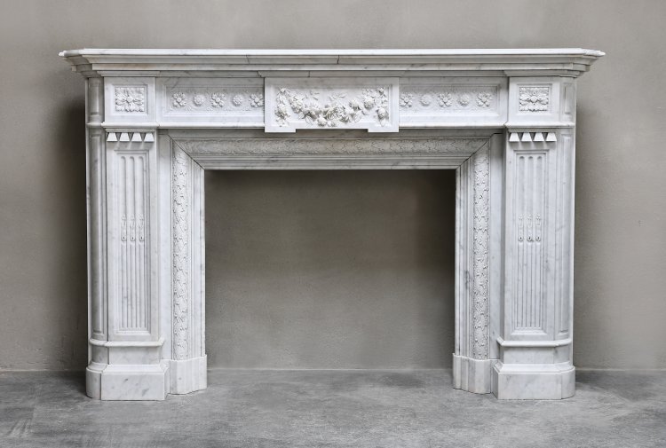 antique marble fireplace