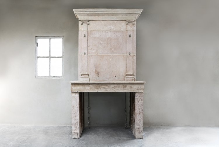 antique castle fireplace