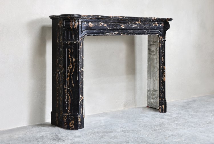 Portoro marble mantle