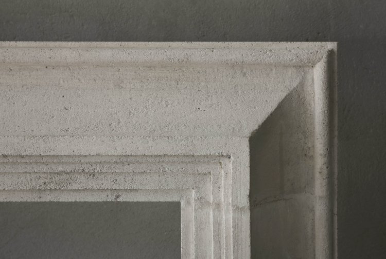 french limestone fireplace