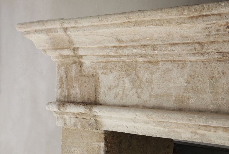 antique french castle fireplace