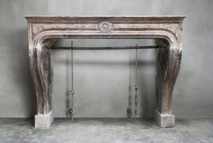 antique fireplace from France