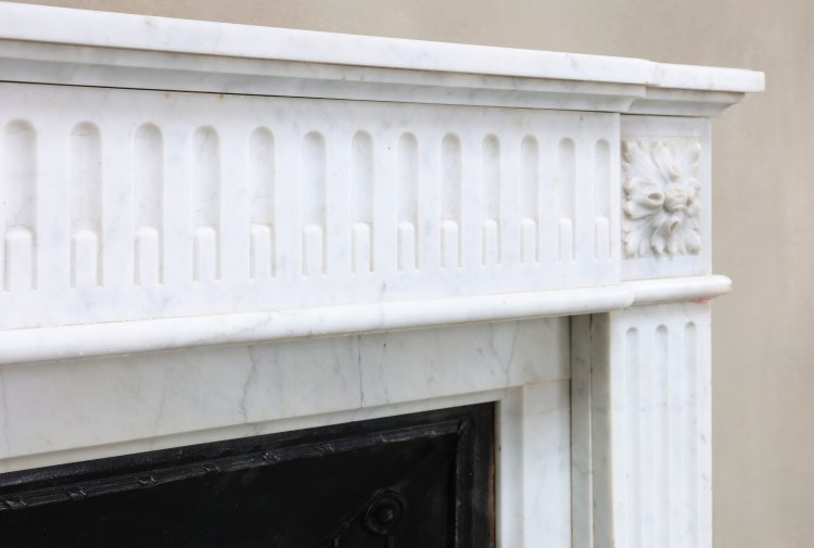 old french marble mantle surround