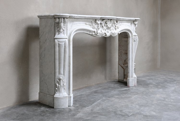 old carrara marble mantle