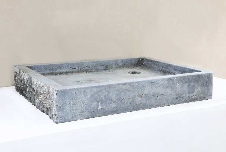 old sink of belgian bluestone