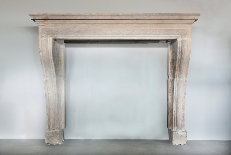 french antique fireplace