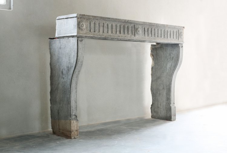 crafted antique fireplace