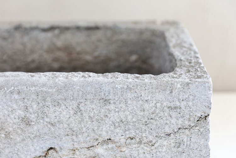 old sink of belgian bluestone