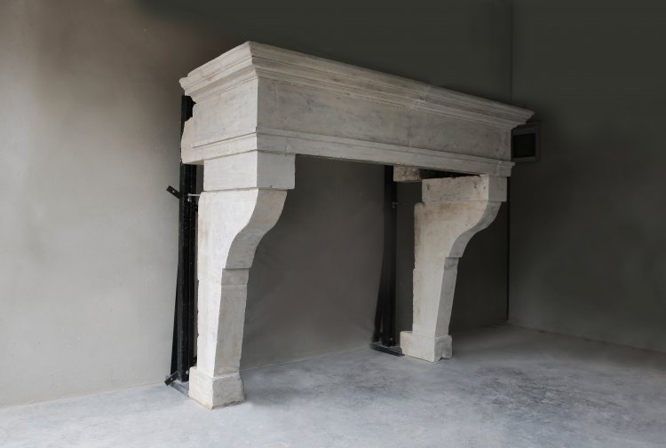 robust 19th century fireplace