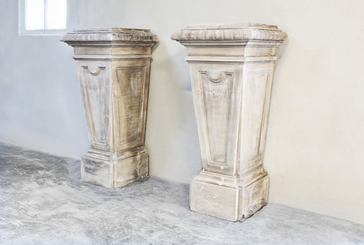 pillars of french limestone