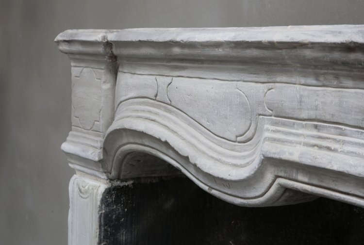 french limestone fireplace