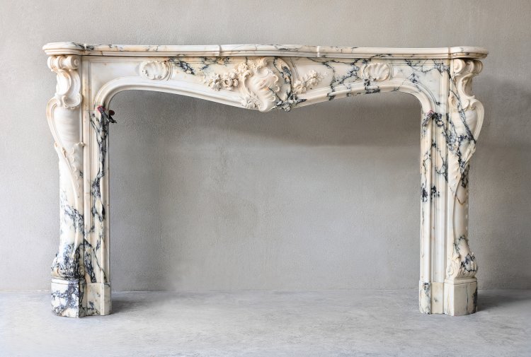 antique marble fireplace