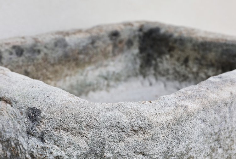 antique sink of belgian bluestone