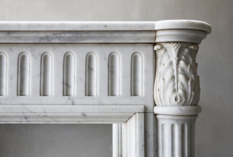 old french carrara marble mantel pieces