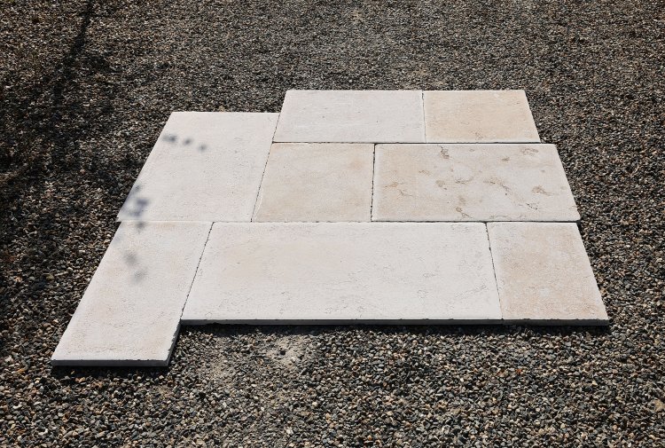 leftover french limestone tiles