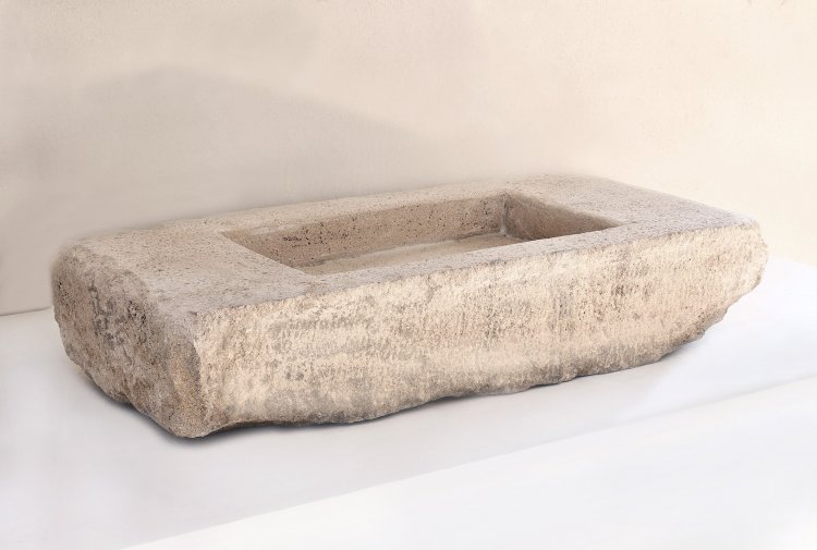 antique burgundy stone wash basin