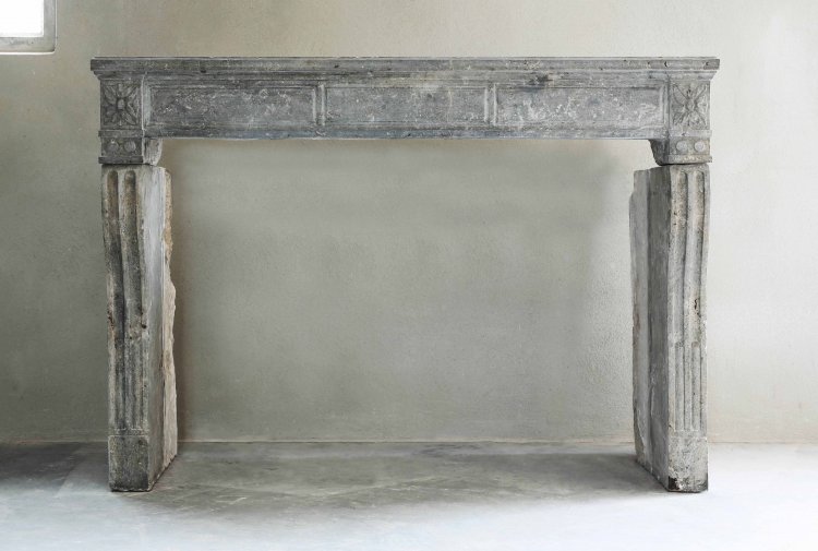 beautiful marble stone fireplace