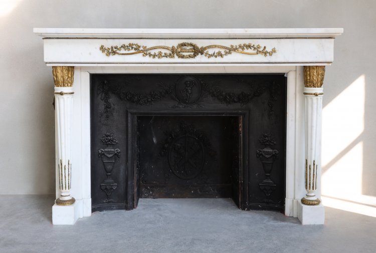 statuary carrara marble mantle piece