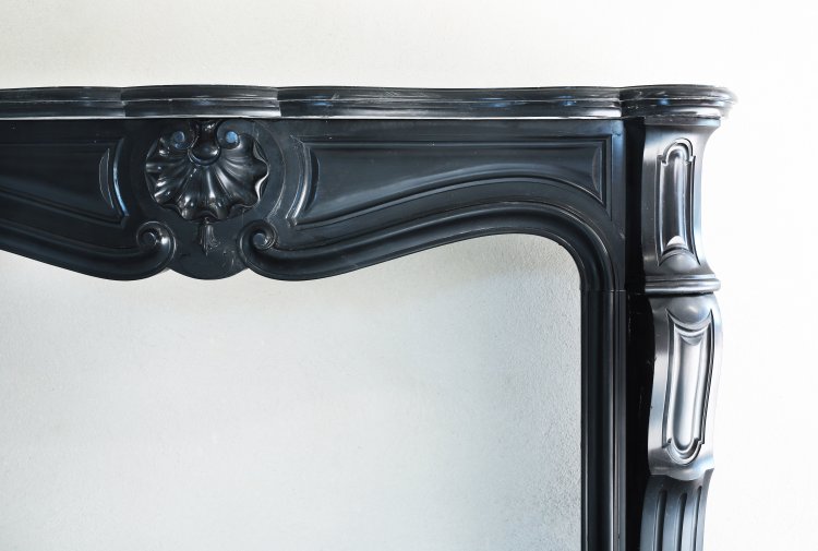 beautiful marble fireplace