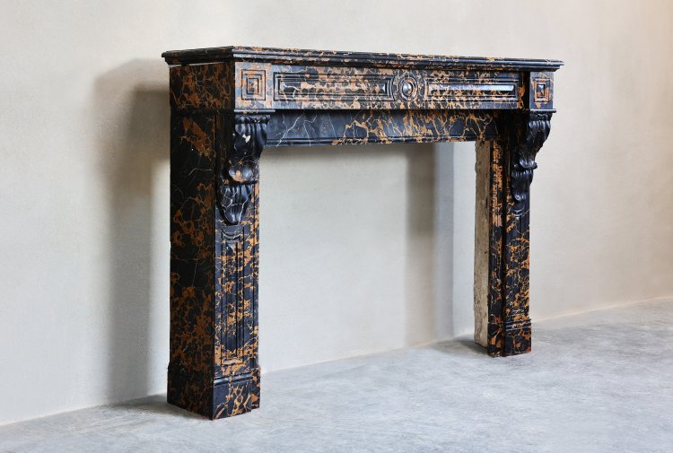 portoro marble mantle