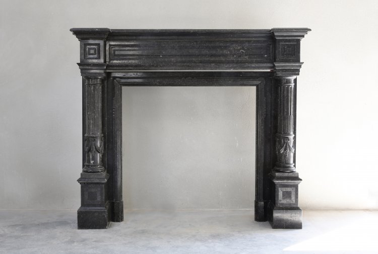 antique fireplace