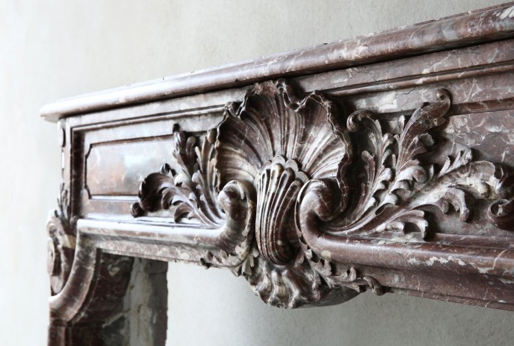 Antique marble fireplace