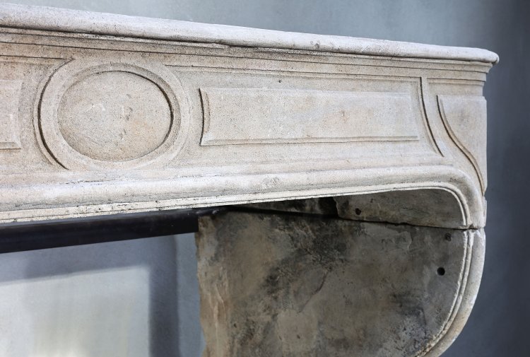 old mantle of french limestone