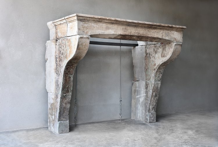 old french mantle of limestone