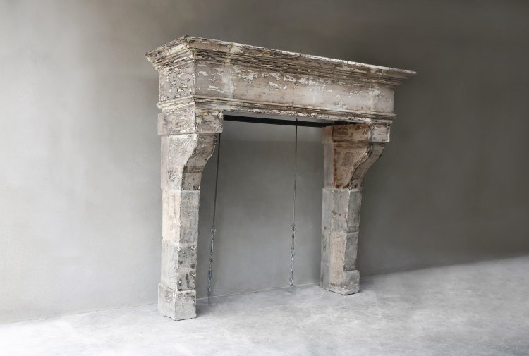 mantelpiece of french limestone