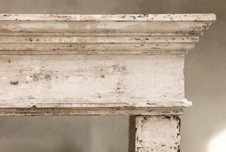 old mantle of french limestone