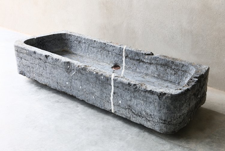 old belgian bluestone wash basin