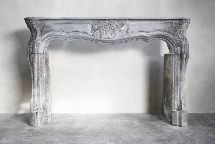 french antique fireplace