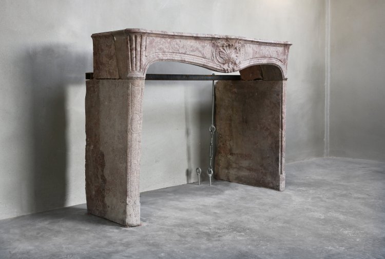 antique marble stone fireplace
