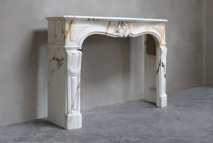 Paonazzo marble mantel