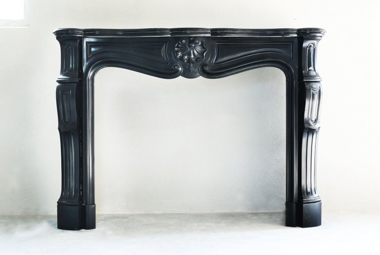 beautiful marble fireplace