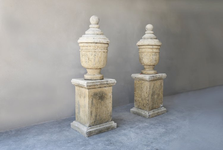 antique set of french limestone