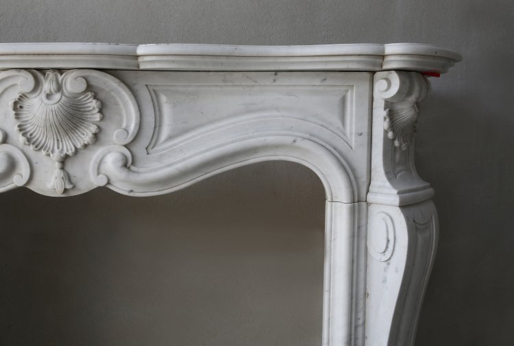 Louis XV style mantel