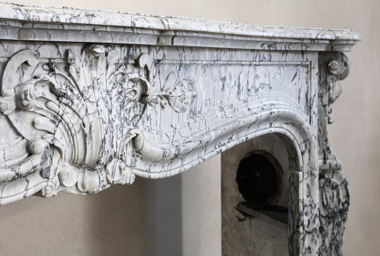 Louis XV style mantle surround