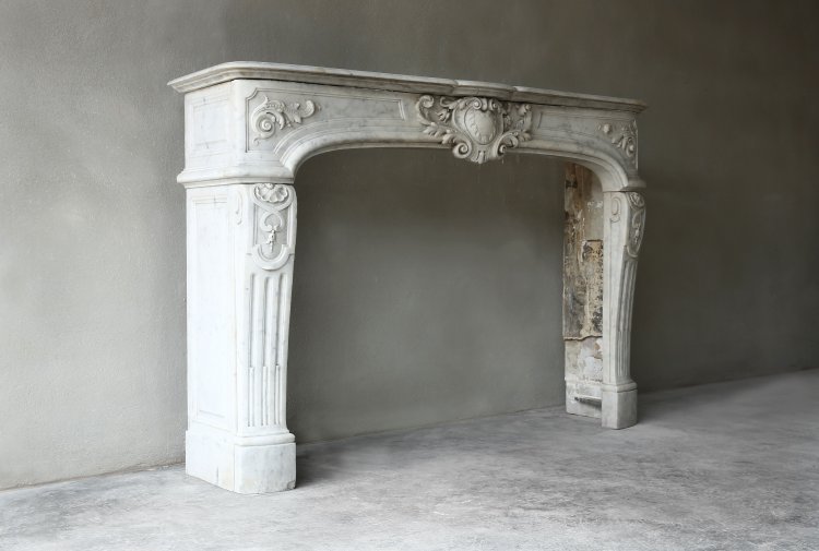 Antique marble fireplace