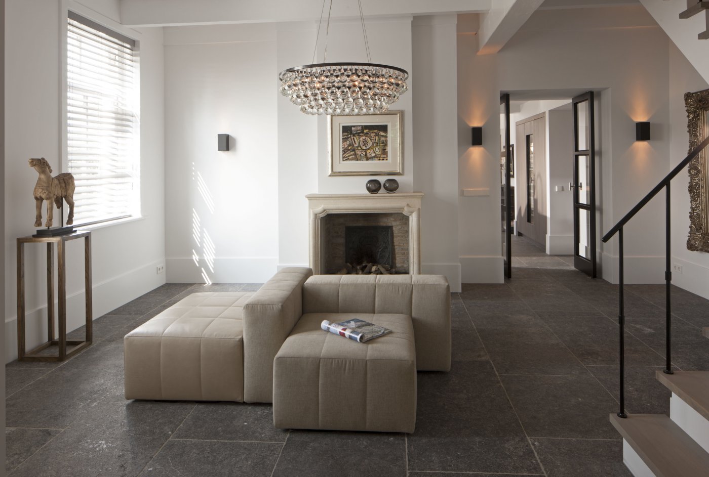 Bluestone Floor De Opkamer Antique Floors And Fireplaces