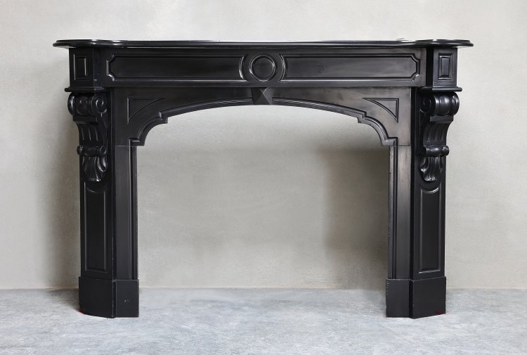 antique marble mantle