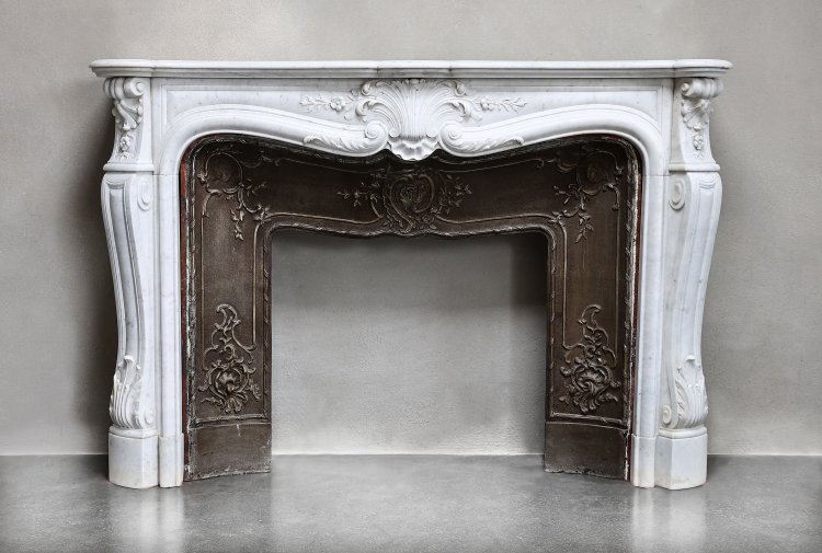 antique marble mantle