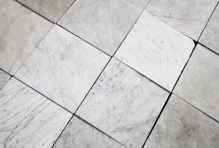 Old floor of marble