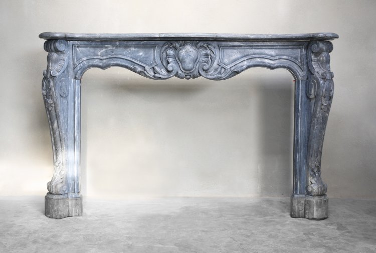 marble antique fireplace