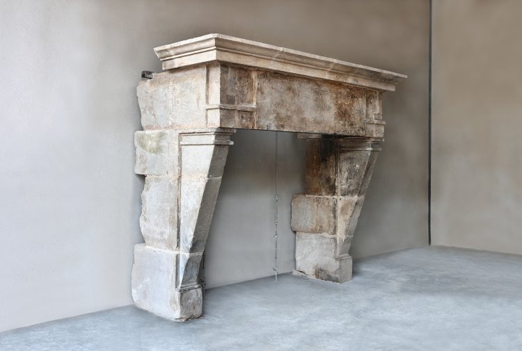 old french mantle of limestone