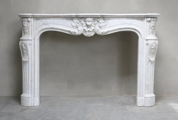 antique marble fireplace