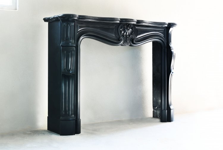 beautiful marble fireplace