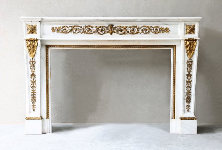 antique marble fireplace