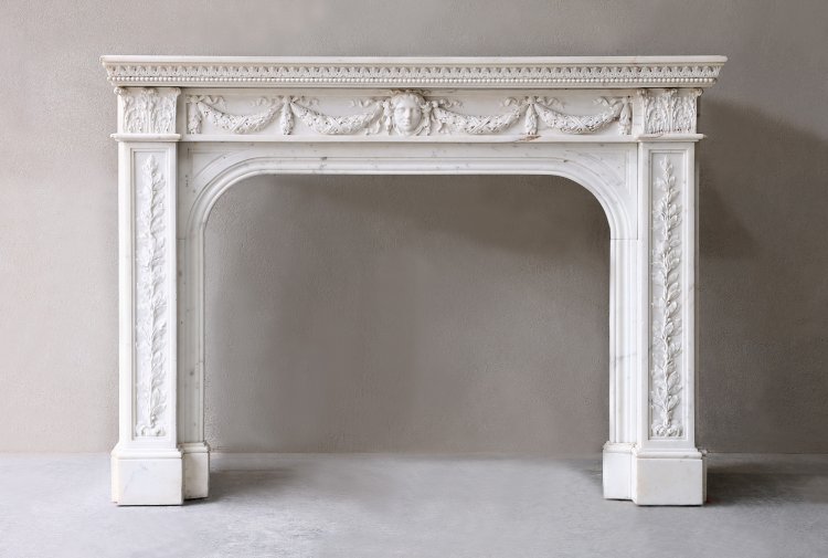 antique marble fireplace