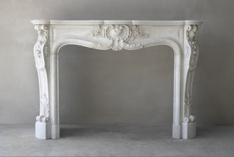 antique marble mantle